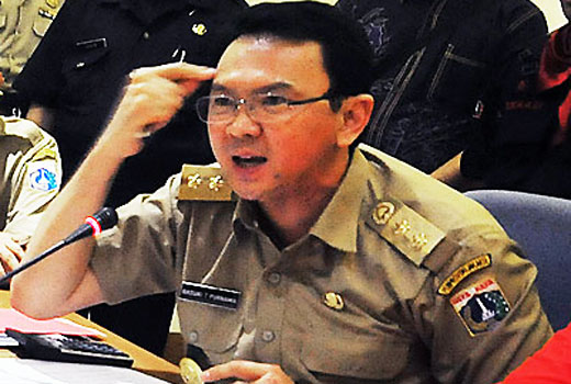 jakarta banjir ahok marah marah Ahok